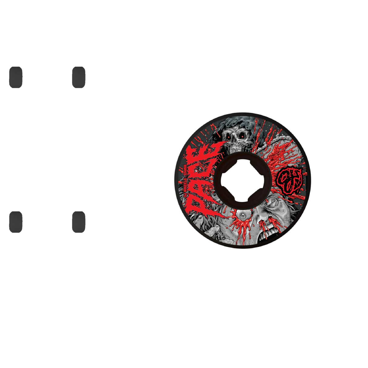 OJ Rob Pace Chainsaw Chubbies Skateboard Wheels - Black 54mm