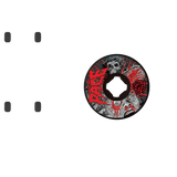 OJ Rob Pace Chainsaw Chubbies Skateboard Wheels - Black 54mm