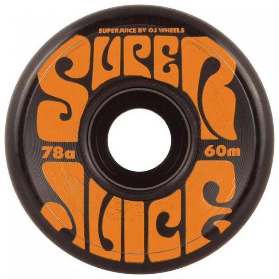 OJ Soft Super Juice Skateboard Wheels - Black 60mm