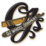 OJ Straight Razor Mylar Skateboard Sticker - Black/Gold