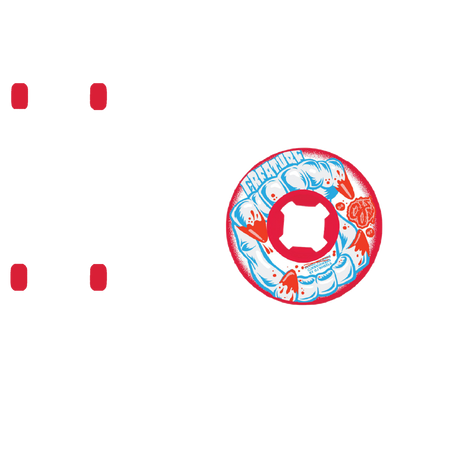 OJ Curbsucker Bloodsuckers 97a Skateboard Wheels - Red - Red 54mm