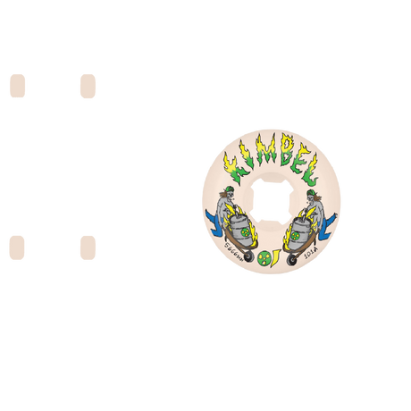 OJ Kimbel Kegger Barrel Elite Mini Combo 101a Skateboard Wheels - White 56mm
