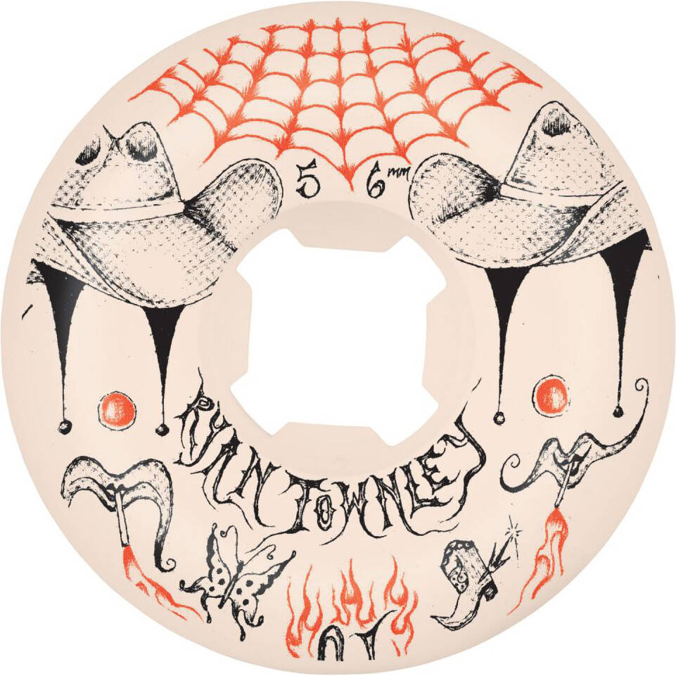 OJ Ryan Townley Elite Mini Combo 101a Skateboard Wheels - White 56mm