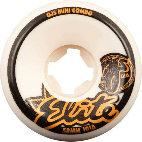 OJ Elite Mini Combo 101a Skateboard Wheels - White 58mm (Pack of 4)