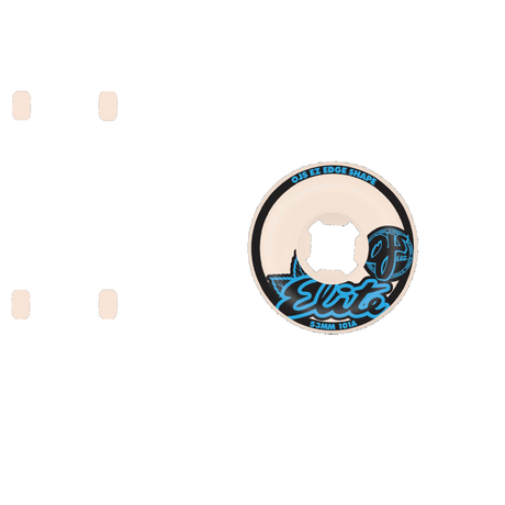 OJ Elite EZ EDGE 101a Skateboard Wheels - White 54mm