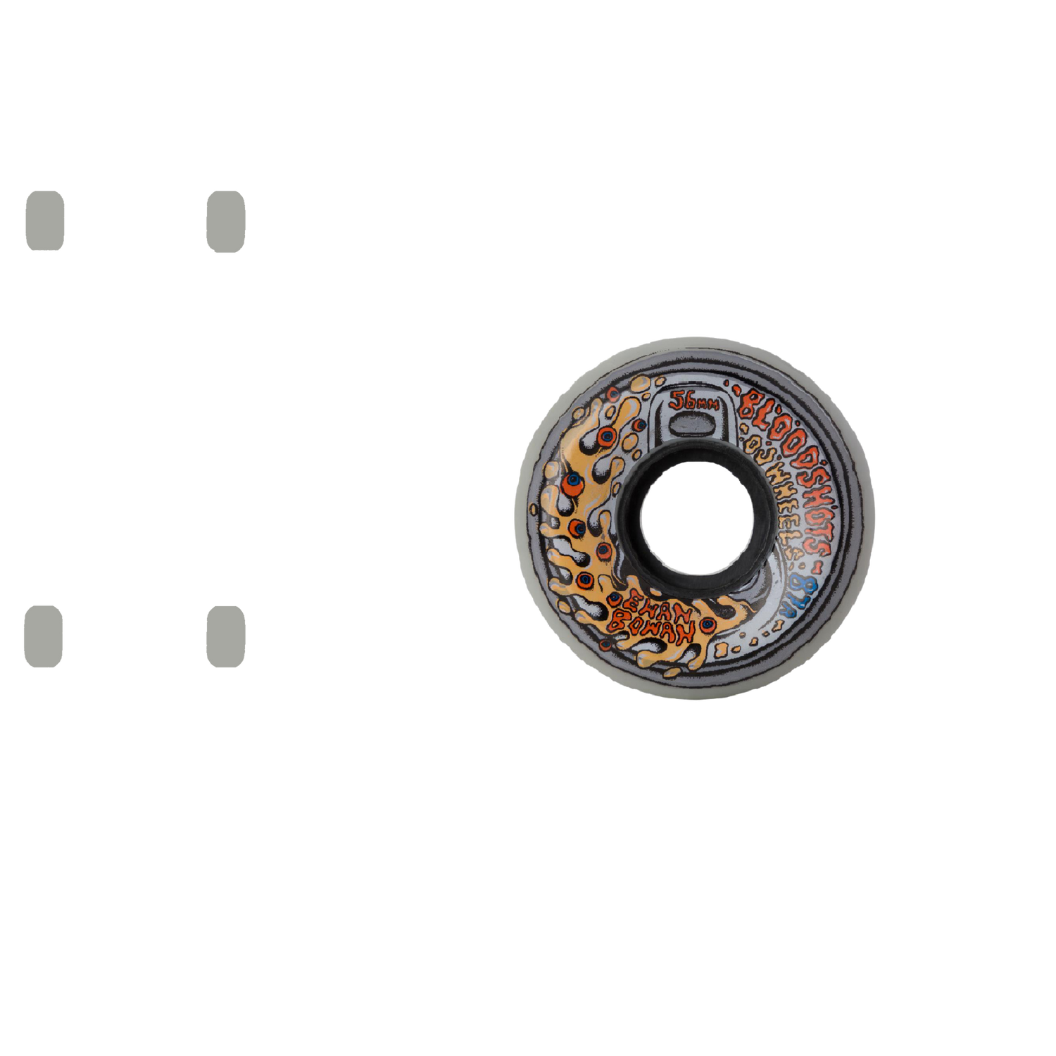 OJ Bowan Bloodshots Keyframe 87a Skateboard Wheels - Multi 56mm