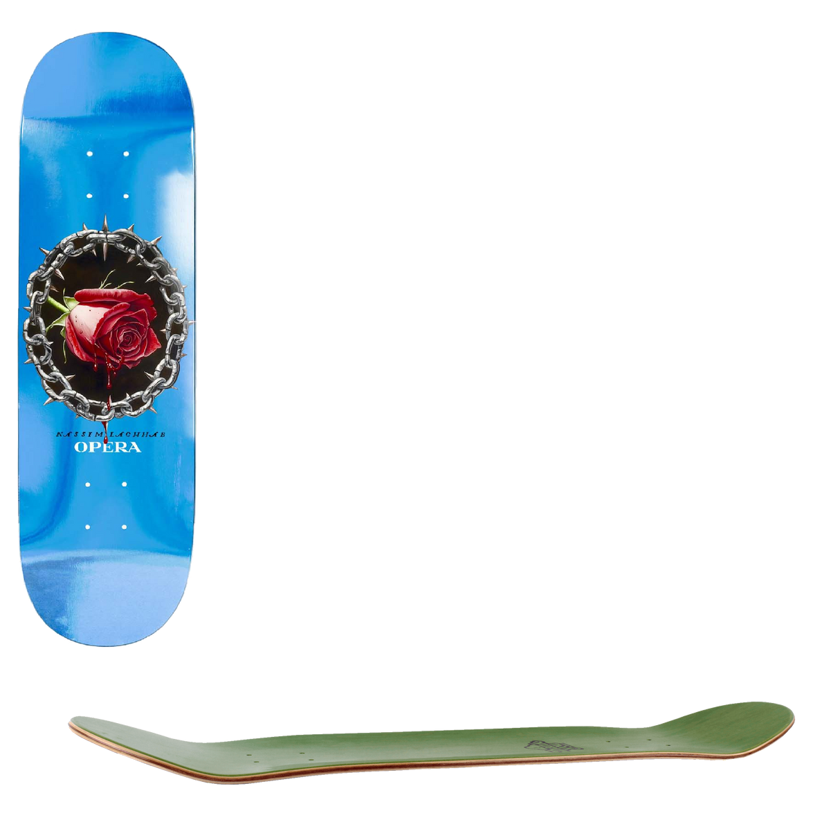 Opera Blood Rose Skateboard Deck - Nassim 8.5"