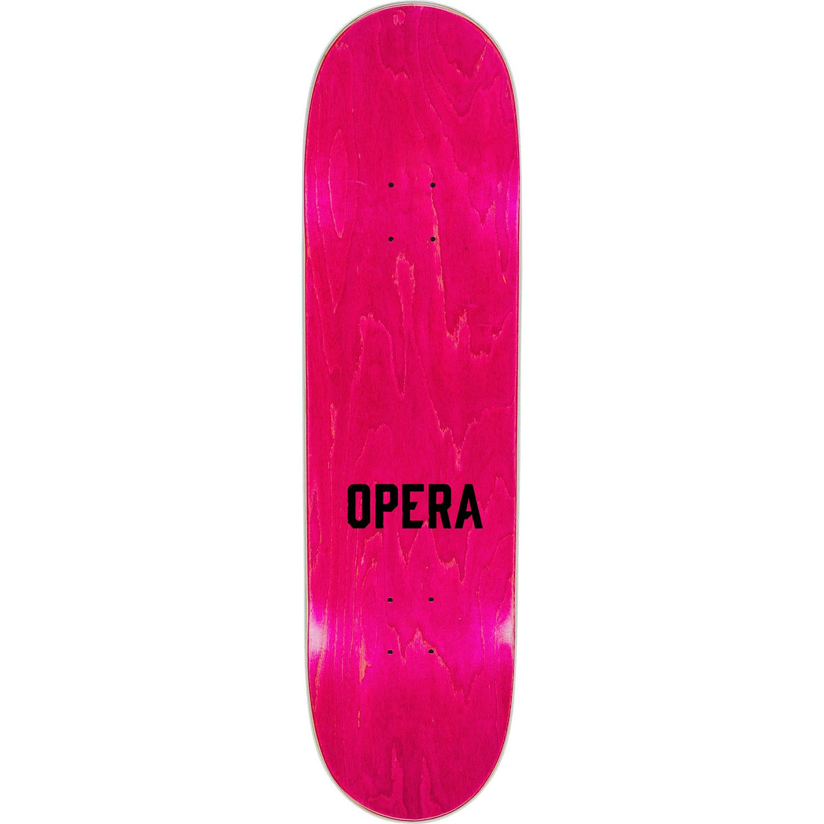Opera Face Skateboard Deck - Holographic Black 8"