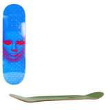 Opera Face Skateboard Deck - Holographic Blue 8.25"