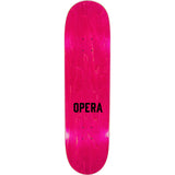 Opera Face Skateboard Deck - Holographic White 8.5"