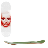 Opera Face Skateboard Deck - Holographic White 8.5"