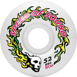 Opera SOS Fire Mask Classic Skateboard Wheels - White 52mm