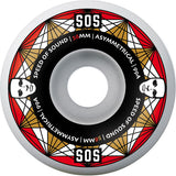 Opera SOS Heaters Asymmetrical Skateboard Wheels - White 53mm