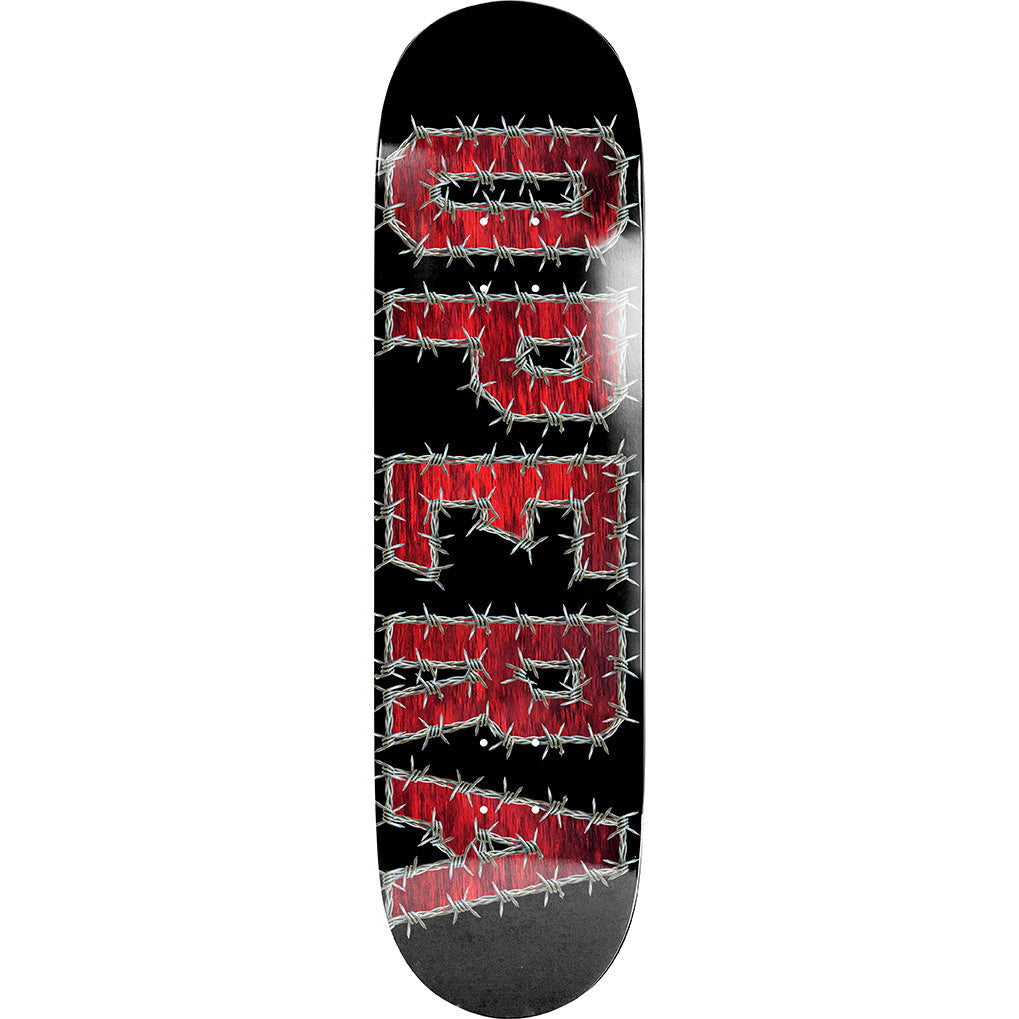 Opera Wire Skateboard Deck - Black/Red 8"