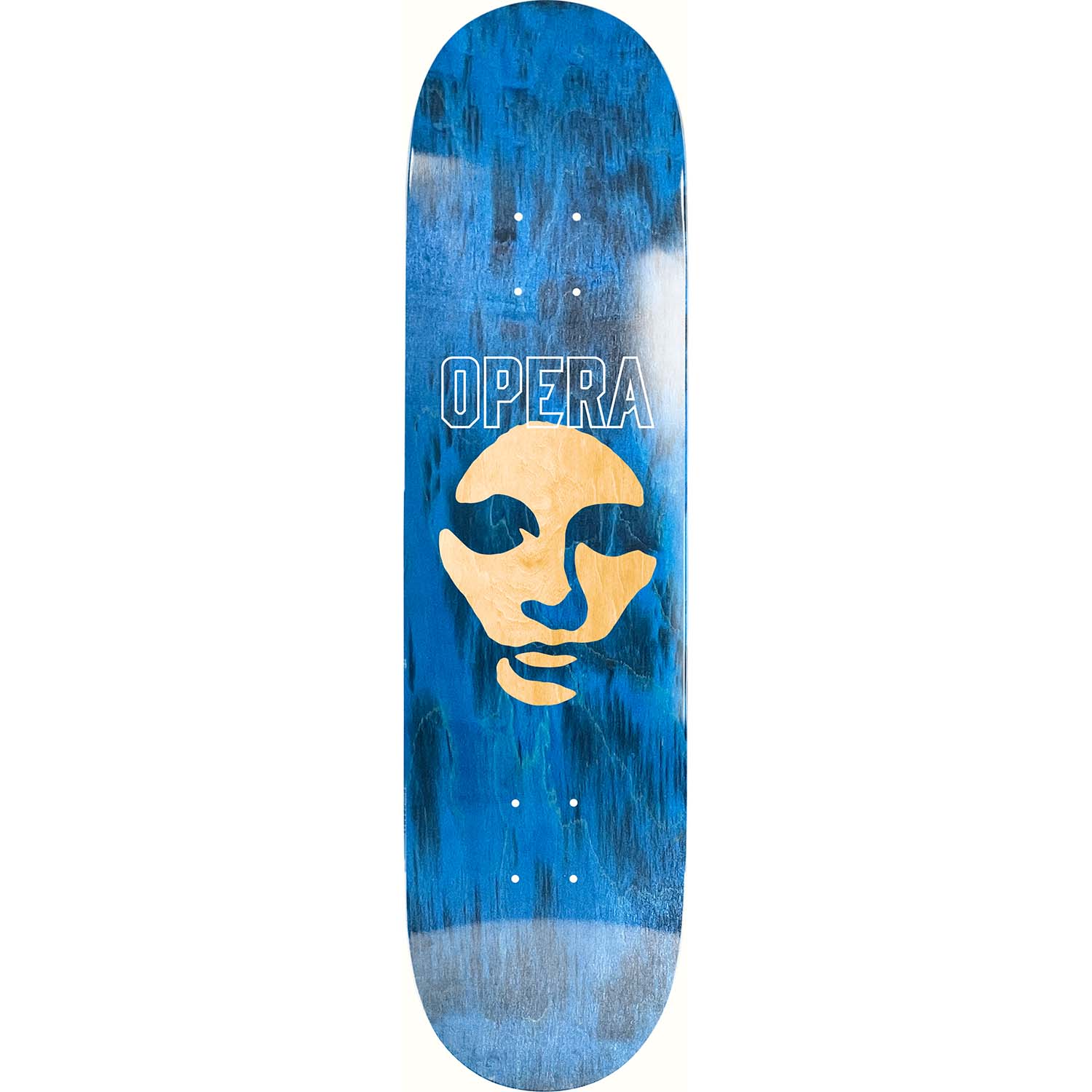 Opera Cut Mask Skateboard Deck - Blue 8.25"