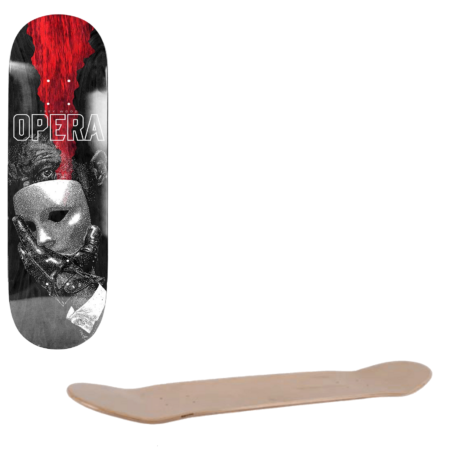 Opera Unmasked Skateboard Deck - Wood 8.25"