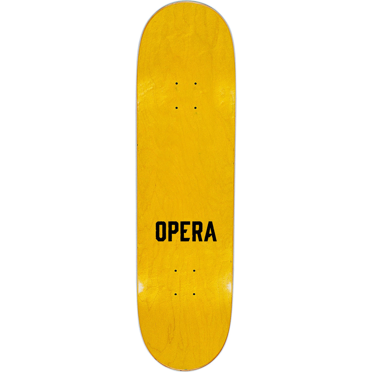 Opera Face Skateboard Deck - Holographic Yellow 8.5"