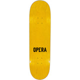 Opera Face Skateboard Deck - Holographic Yellow 8.5"