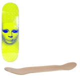 Opera Face Skateboard Deck - Holographic Yellow 8.5"