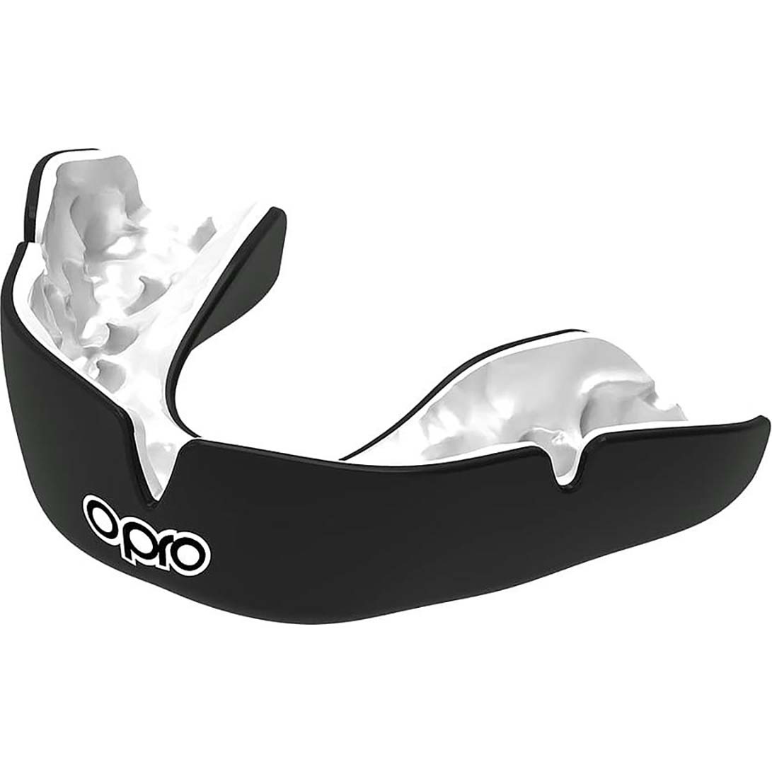 OPRO Instant Custom Snap-Fit Junior Mouth Guards - Black/White