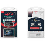 OPRO Instant Custom Snap-Fit Junior Mouth Guards - Black/White