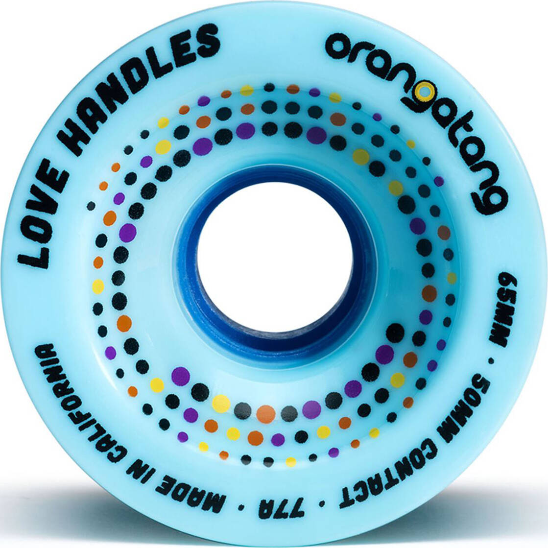 Orangatang Love Handles Longboard Wheels 65mm - Blue 77a