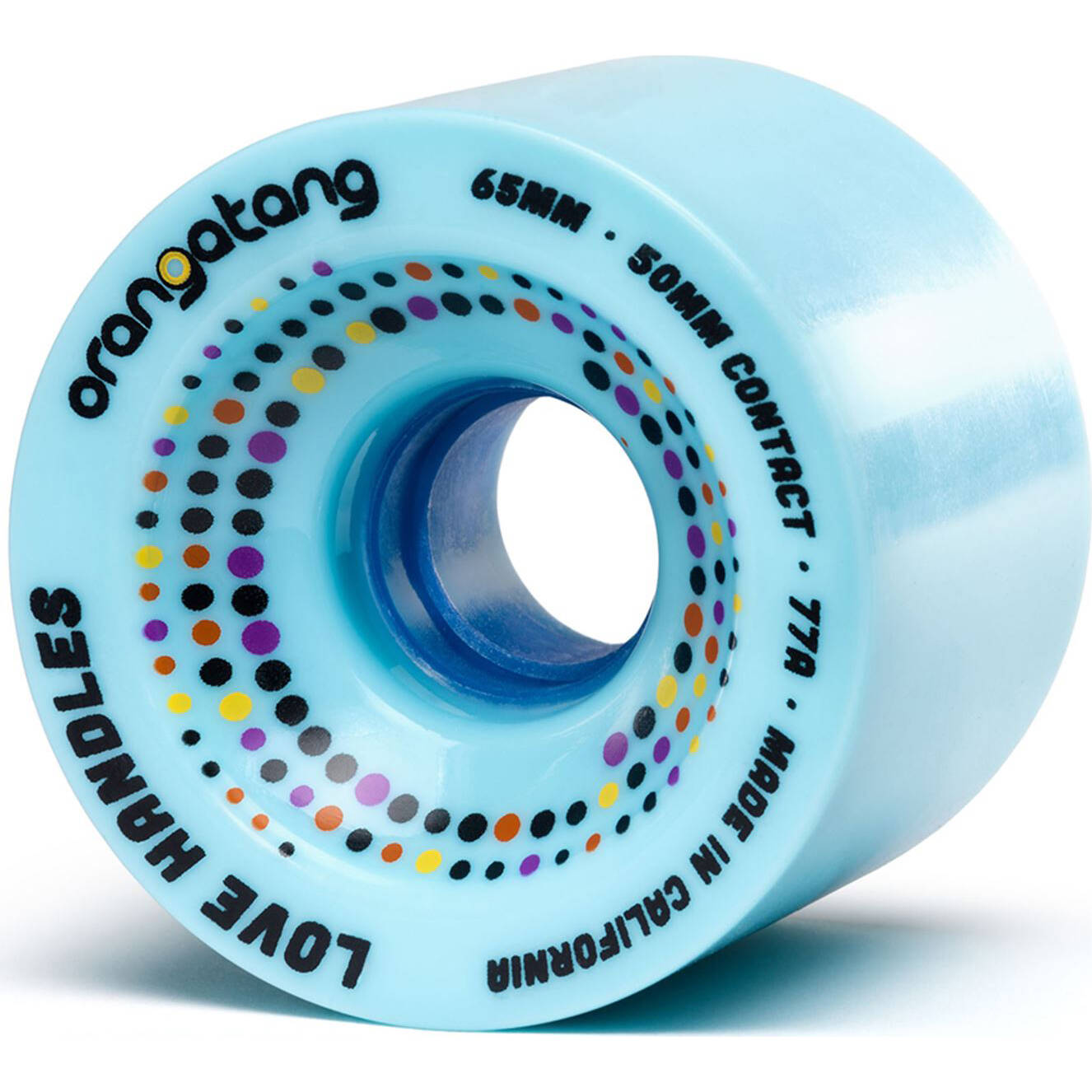 Orangatang Love Handles Longboard Wheels 65mm - Blue 77a