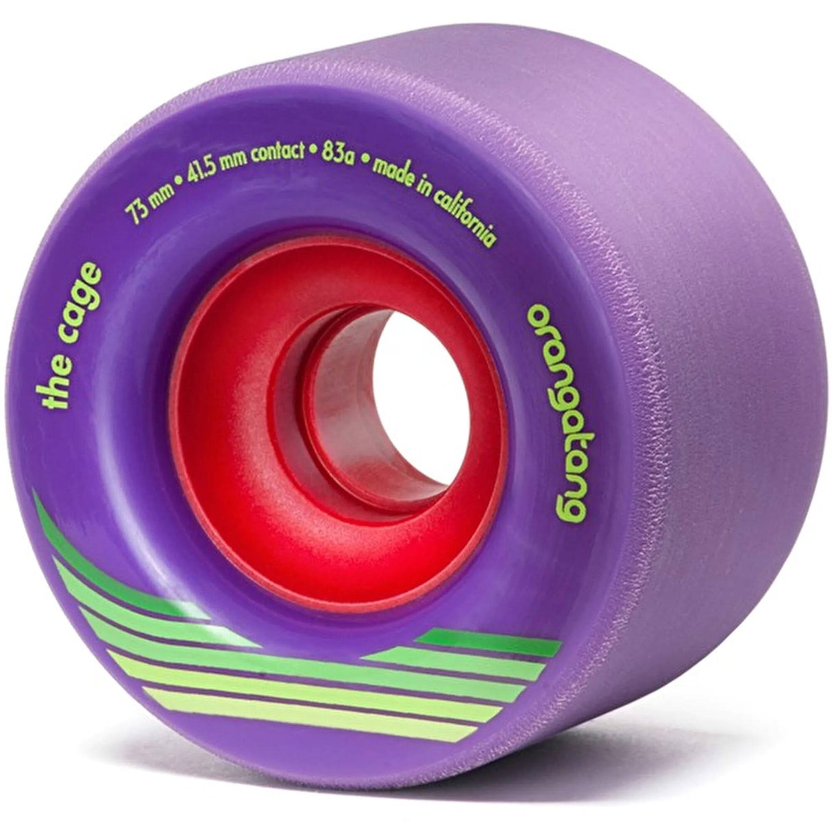 Orangatang Cage 73mm Longboard Wheels - Purple 83a