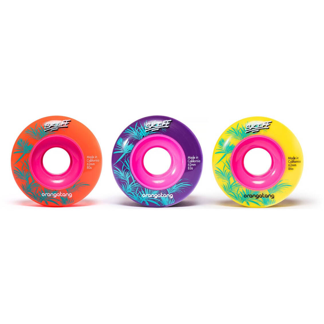 Orangatang Skiff Slasher 62mm 80a Longboard Wheels - Orange