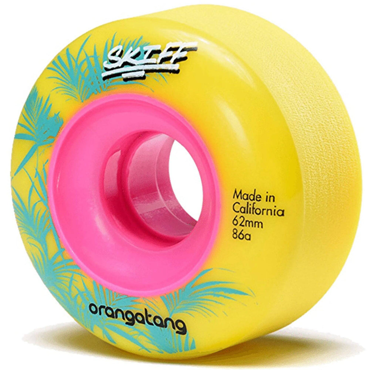 Orangatang Skiff Slasher 62mm Longboard Wheels (Pack Of 4) - Yellow 86a