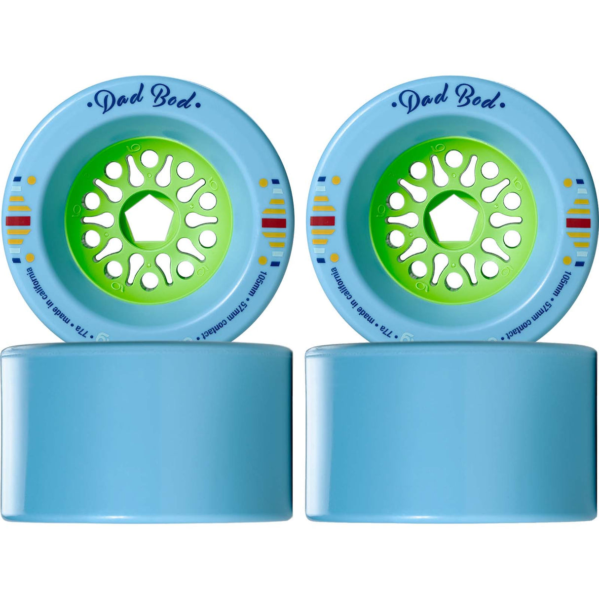 Orangatang Dad Bod 105mm Longboard Wheels - Blue 77a