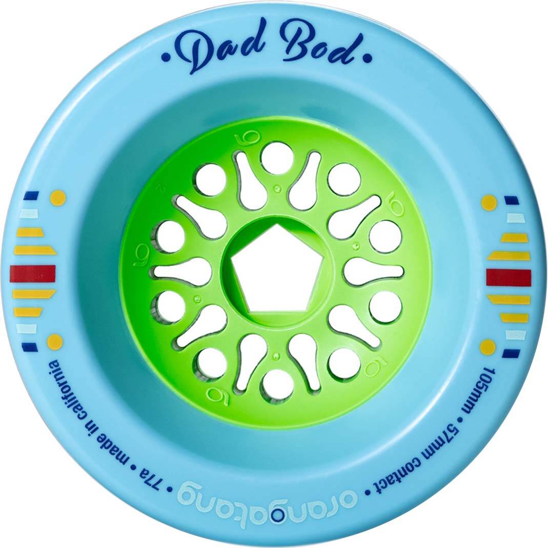 Orangatang Dad Bod 105mm Longboard Wheels - Blue 77a