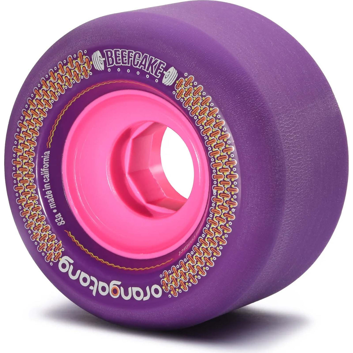 Orangatang Beefcake 73mm Longboard Wheels (Pack Of 4) - Purple 83a