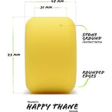 Orangatang Beefcake 73mm Longboard Wheels w/ Jehu V2 Bearings - Yellow 86a
