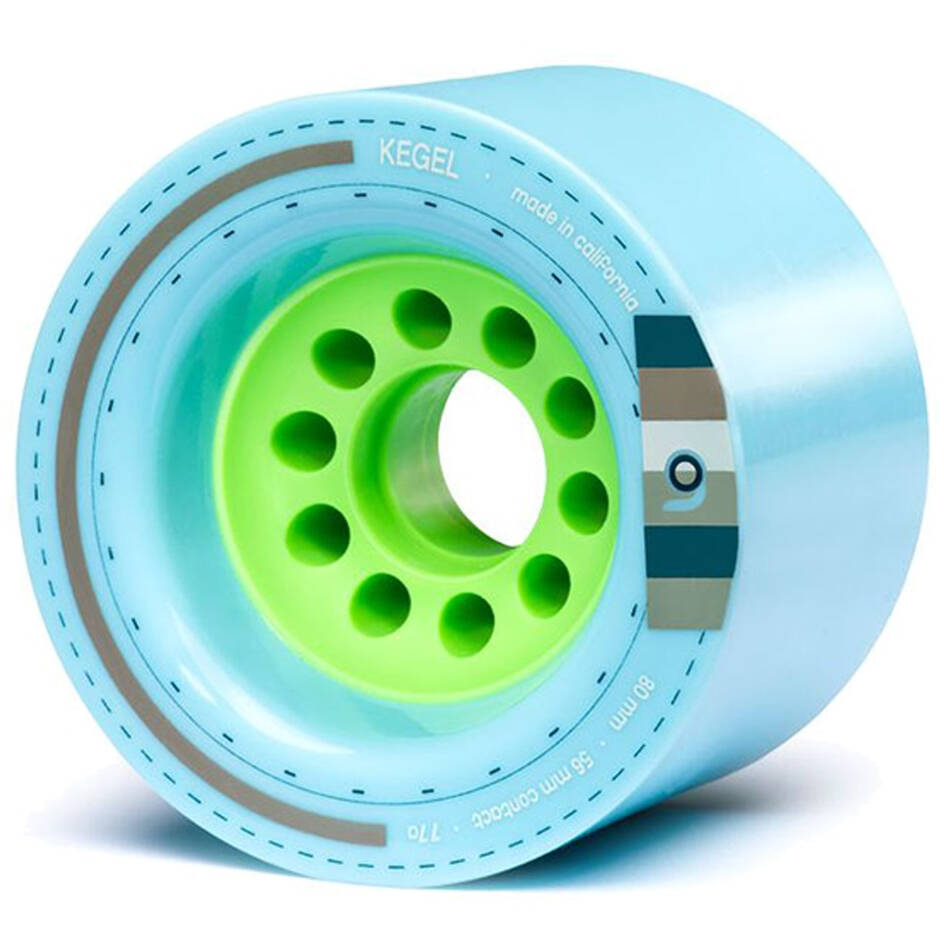 Orangatang Kegel 80mm Longboard Wheels - Blue 77a (Pack of 4)