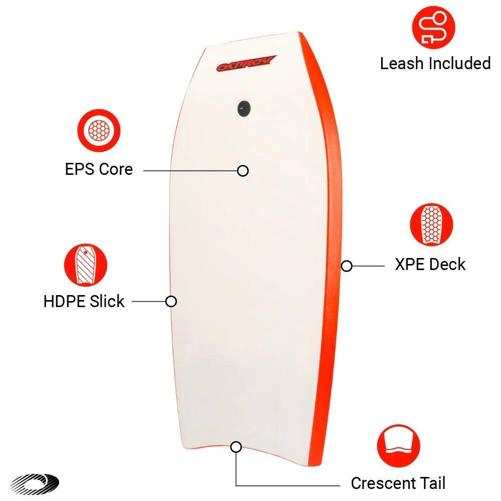 Osprey Interceptor Bodyboard - Red 37''