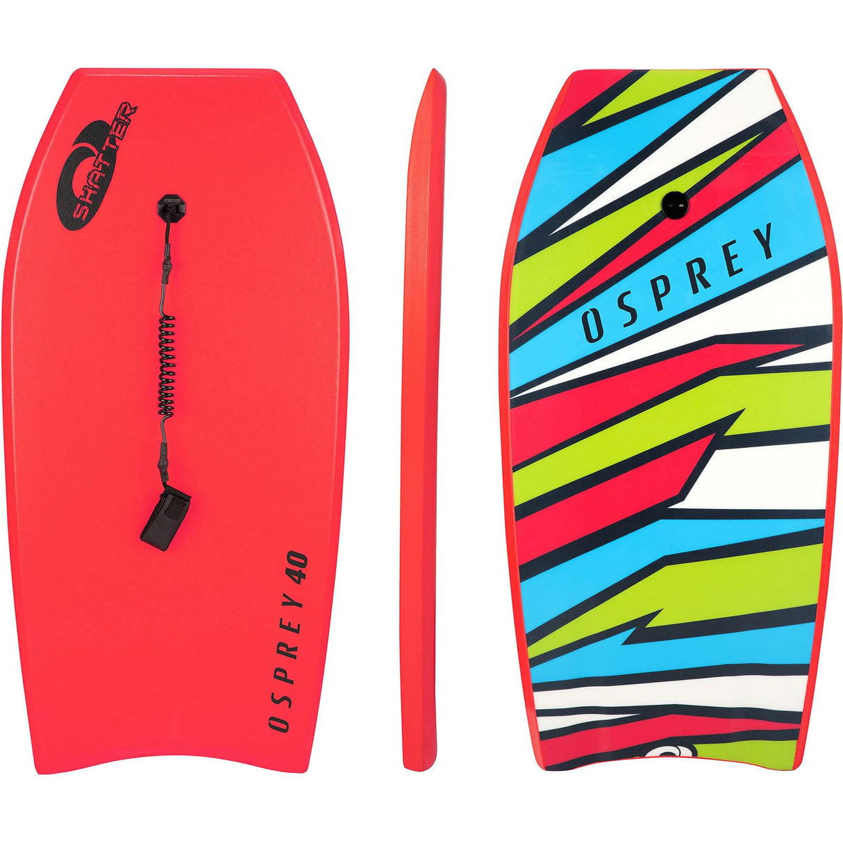 Osprey Shatter Bodyboard - Red 40"