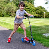 Ozbozz Nebulous Kids Scooter - Black/Blue Chrome