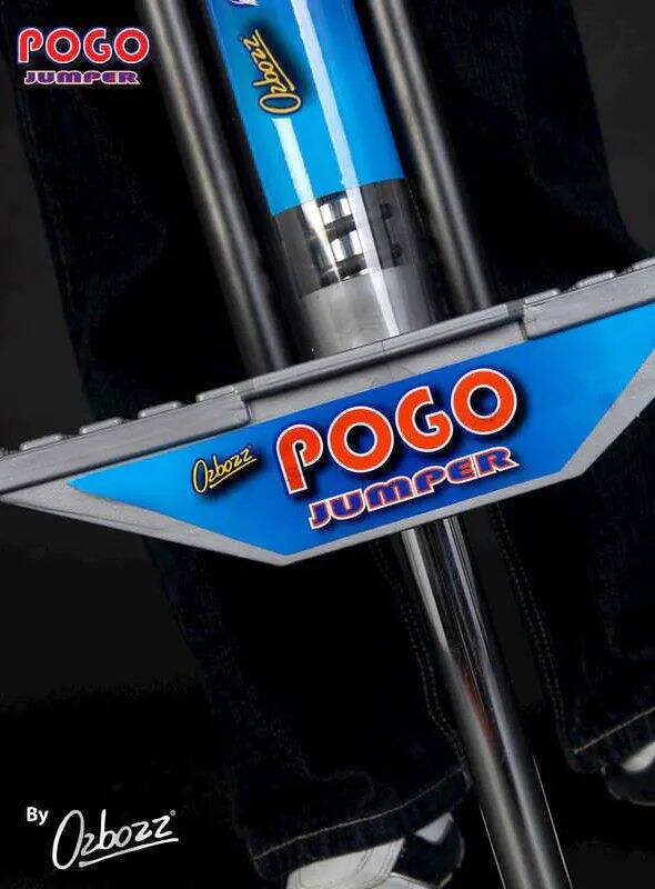 Ozbozz 100cm Pogo Stick - Black/Silver