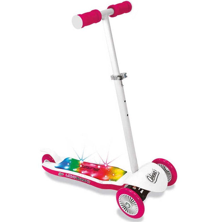 Ozbozz Light Burst Scooter - Pink/White
