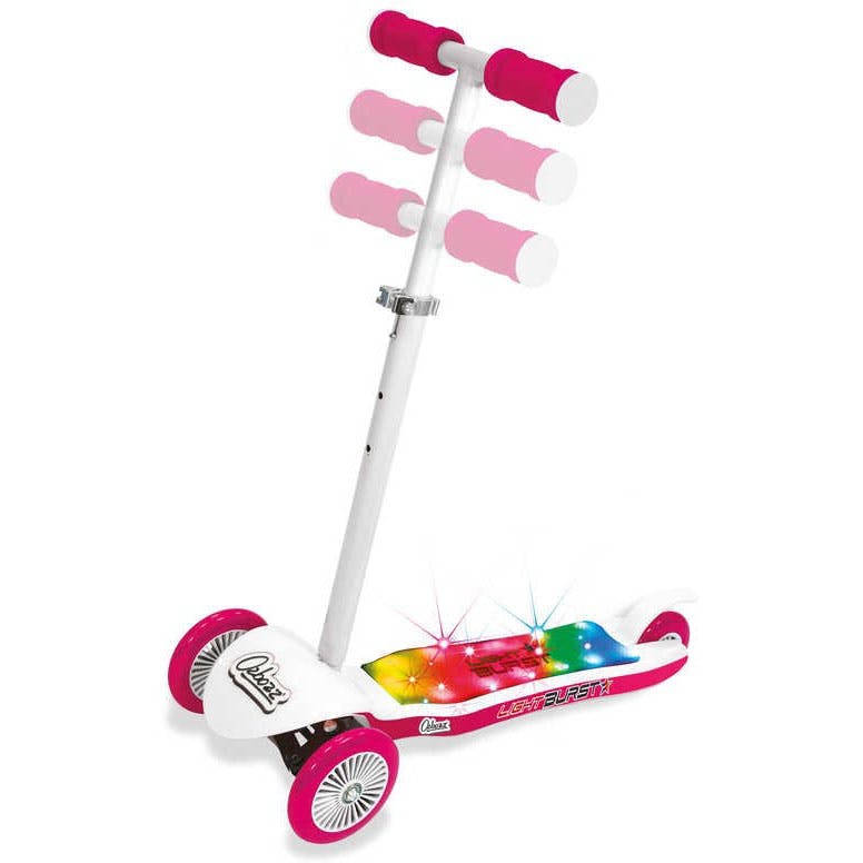 Ozbozz Light Burst Scooter - Pink/White