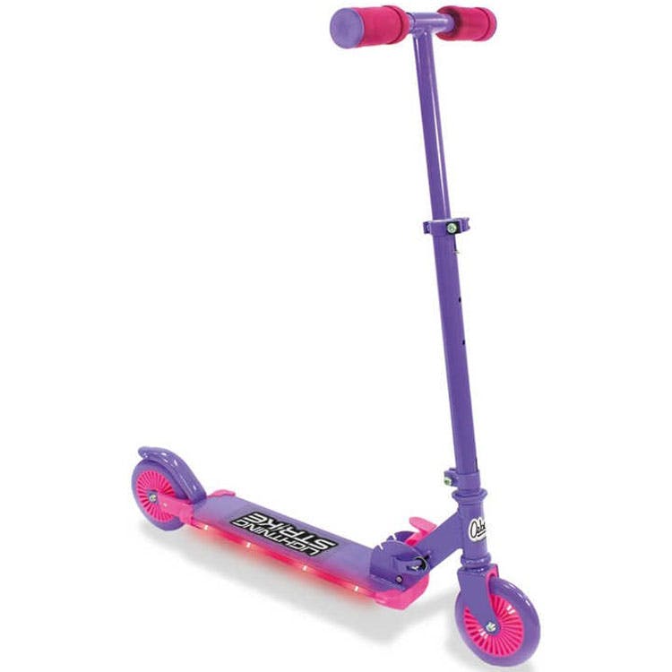 Ozbozz Lightning Strike With Step On Function Scooter - Pink/Purple