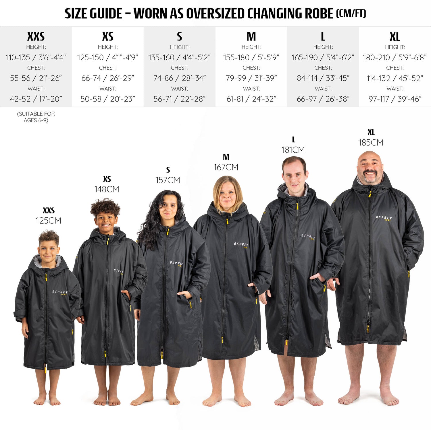 Osprey Changing Robe - Black