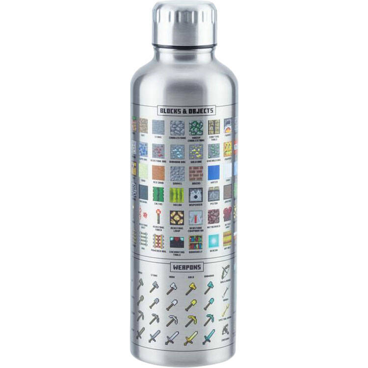 Paladone Minecraft Metal Water Bottle