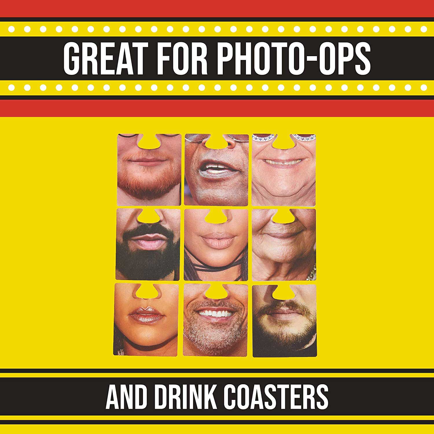 Paladone Party Celebrity Face Mats