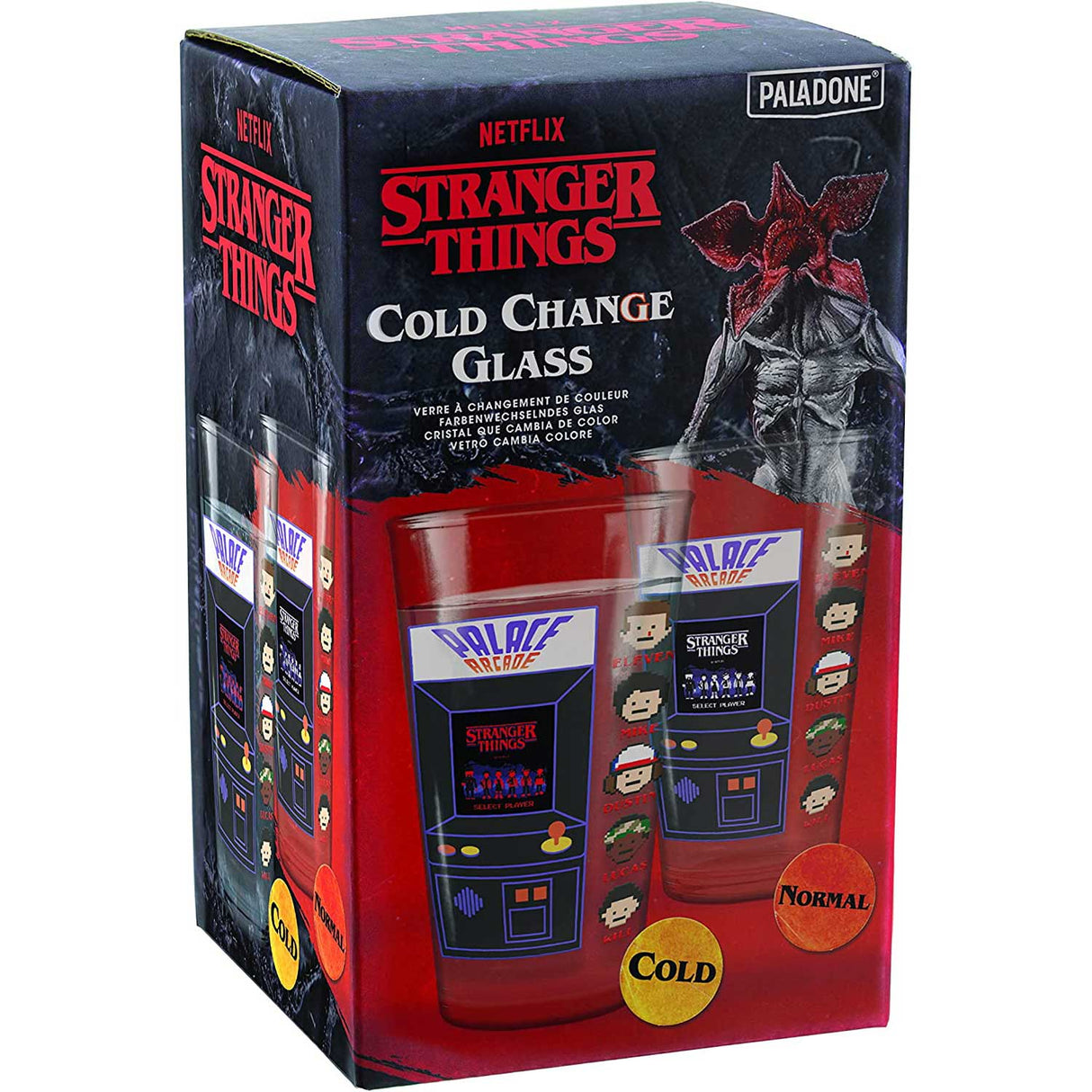 Paladone Stranger Things Arcade Colour Change Glass