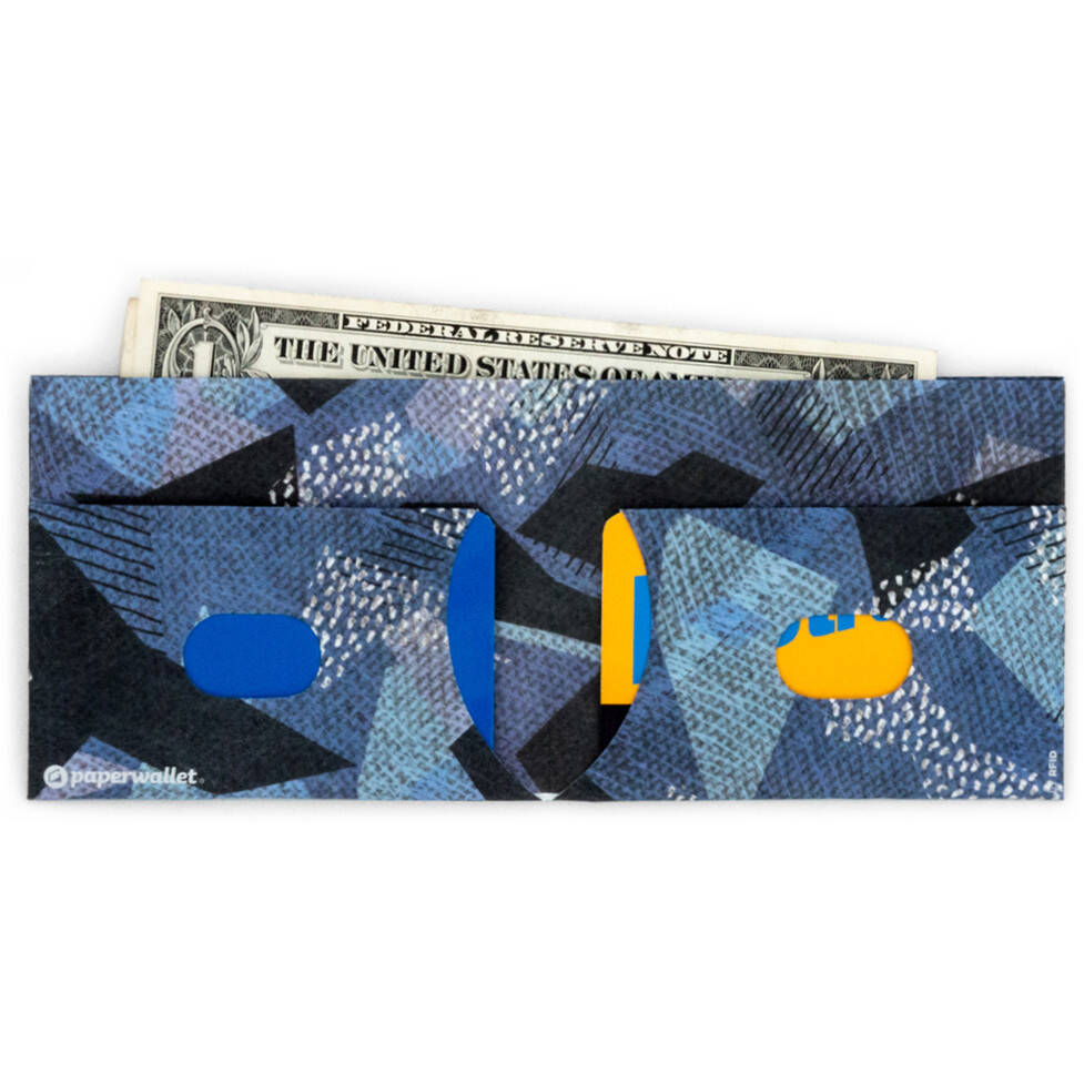 Paper Wallet - Slim - Blue Camo