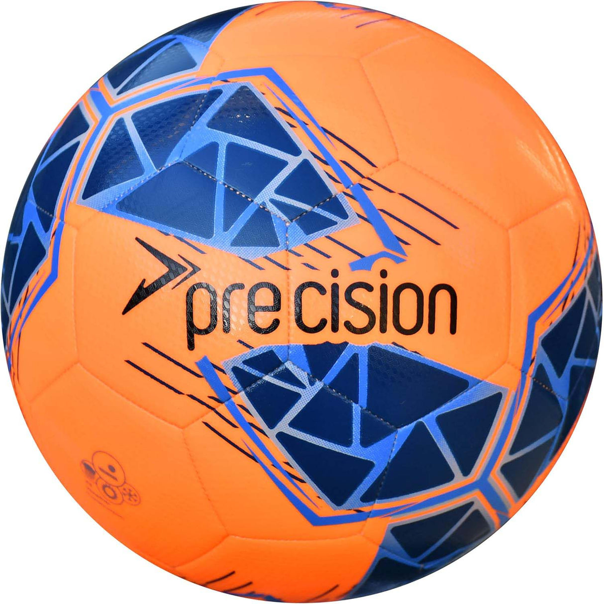 Precision Fusion FIFA Basic Training Size 5 Football - Fluo Orange/Blue/Royal/Grey