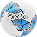 Precision Fusion FIFA Basic Training Size 5 Football - White/Cyan/Orange/Grey