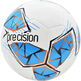 Precision Fusion FIFA Basic Training Size 5 Football - White/Cyan/Orange/Grey